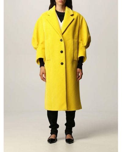 prada yellow coat|Prada coat women's sale.